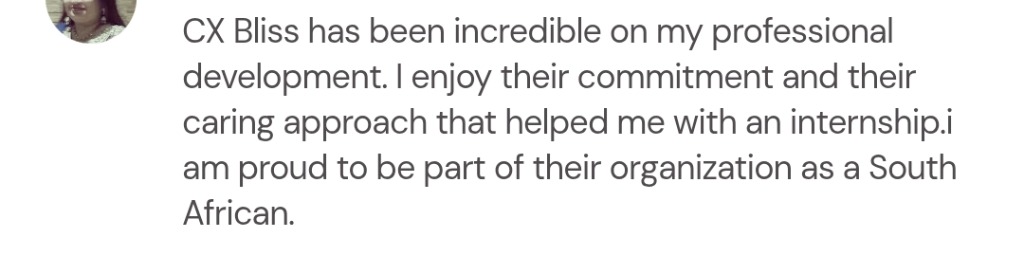 South African student feedback on professional development and career support